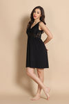 Zivame Lace N Mesh Babydoll - Black Beauty — thumbnail 3